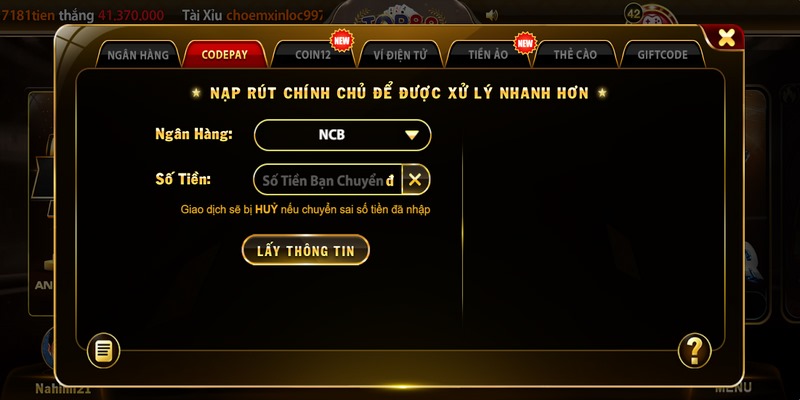 Nạp tiền TOP88 qua code pay cần chú ý thời gian sử dụng mã